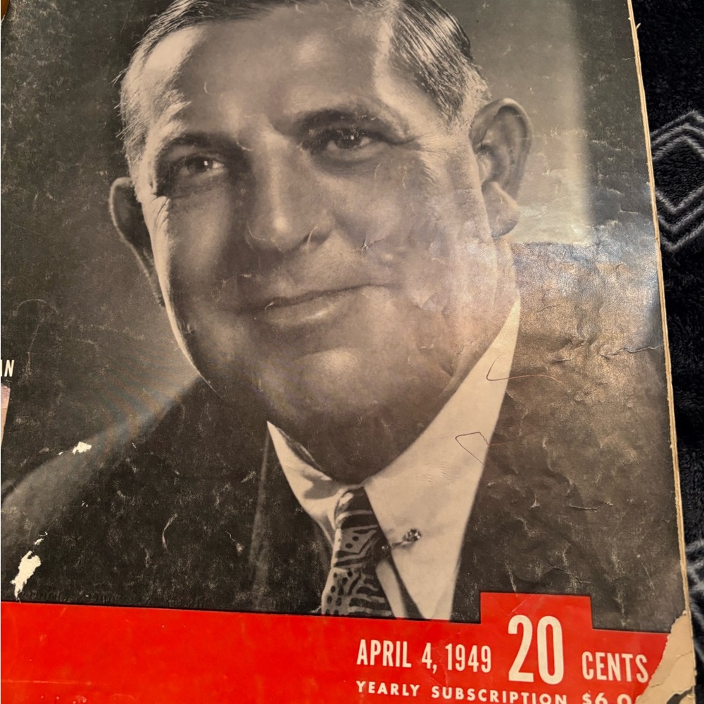 Vintage 1949 Magazine Cover